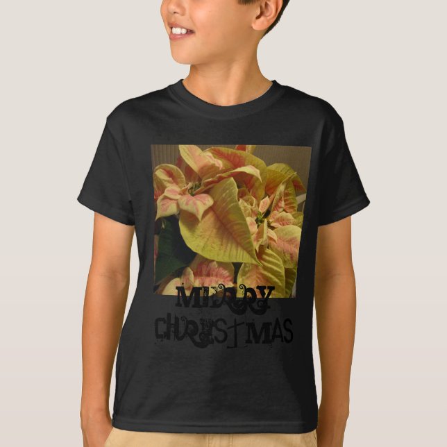 Frohe Weihnachten im lustigen Schriftart T-Shirt (Vorderseite)