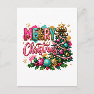 Frohe Weihnachten im Prepper-Stil Postkarte