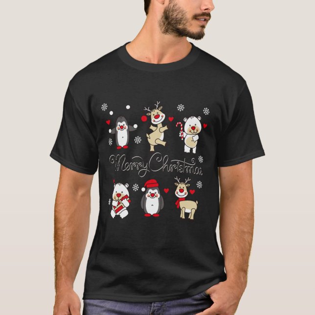 Frohe Weihnachten im Shirt (Vorderseite)