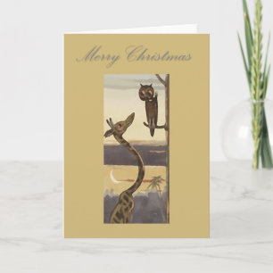Frohe Weihnachten im Stil Afrikas. Safari Xmas Car