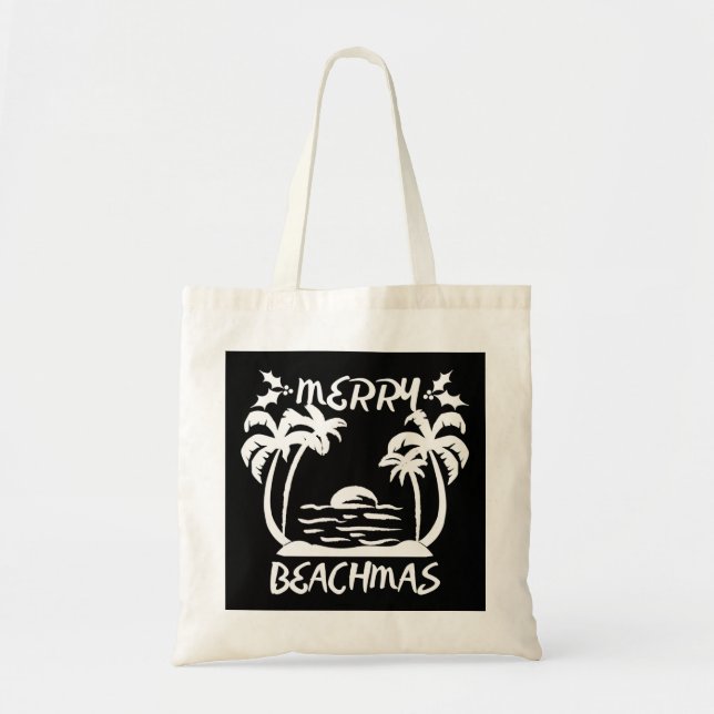 Frohe Weihnachten in Beachmas im Juli Tragetasche (Vorne)