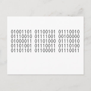 Frohe Weihnachten in Binary Code