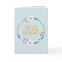 Frohe Weihnachten in Blau