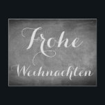 Frohe Weihnachten in der deutschen<br><div class="desc">Wunsch der frohen Weihnachten in der deutschen Sprache "Frohe Weihnachten", Handschrifts-Typografie weißt Tafel-Tafel-Schwarzweiss-Ferienzeit-Gewohnheits-frohe Feiertage Weihnachtskarte, Sie kann das Name und Anschrift des Empfängers auch leicht addieren, wenn Sie es vorziehen, dieses zu Hause zu addieren gerade Löschung der Text.</div>