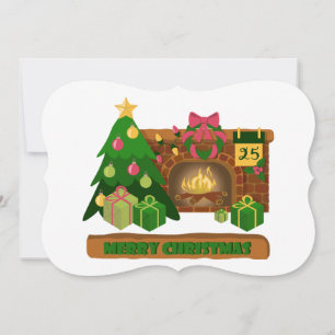 Frohe Weihnachten in der Nähe von Feuerfeuer Weihn