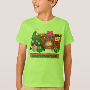 Frohe Weihnachten in der Nähe von Feuerfeuer Weihn T-Shirt