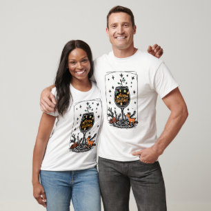 Frohe Weihnachten in einem Weinglas T-Shirt