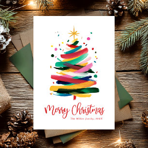 Frohe Weihnachten in modernen Farben 