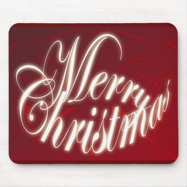 Frohe Weihnachten in Red Mousepad (Vorne)