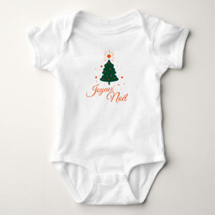 Frohe Weihnachten in Rot: Klassischer und fröhlich Baby Strampler
