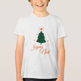 Frohe Weihnachten in Rot: Klassischer und fröhlich Tri-Blend Shirt