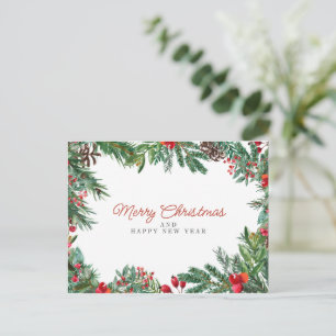 frohe weihnachten in u postkarte