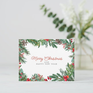 frohe weihnachten in u postkarte