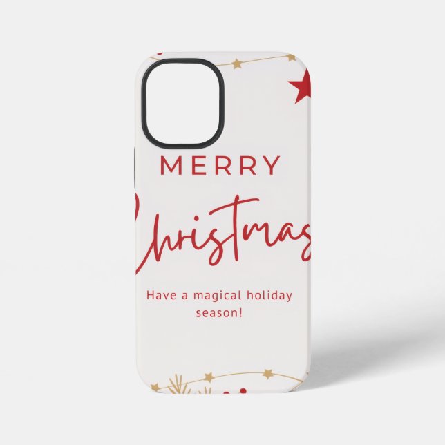 Frohe Weihnachten iPhone 12 Mini Hülle (Rückseite)