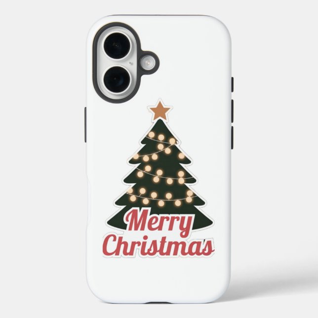 Frohe Weihnachten iPhone 16 Fall: Festive neues Mo Hülle (Rückseite)
