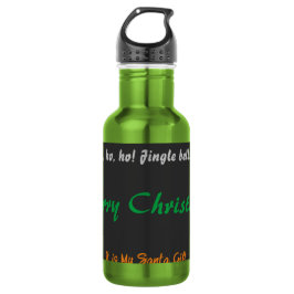 Frohe Weihnachten ist es mein Weihnachtsgeschenk - Edelstahlflasche