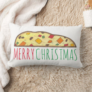 Frohe Weihnachten Italienische Bäckerei Fruitcake Lendenkissen