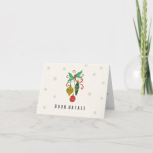 Frohe Weihnachten (italienische Weihnachtskarte) I Karte