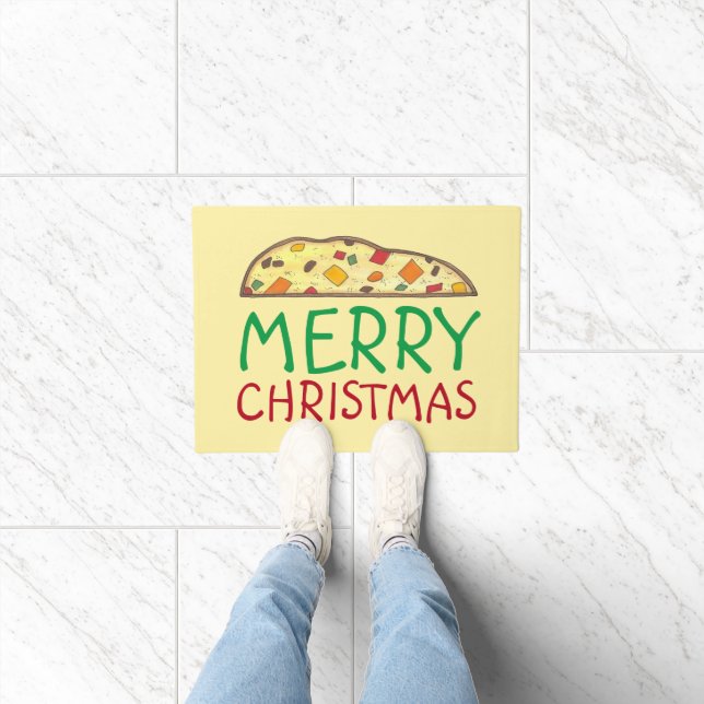 Frohe Weihnachten Italienischer Urlaub Biscotti Bä Fußmatte (Indoor)