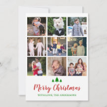 Frohe Weihnachten Jahr in Review 12 Foto Collage