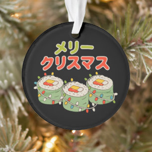 Frohe Weihnachten japanische Sushi-Lichter Weihnac Ornament