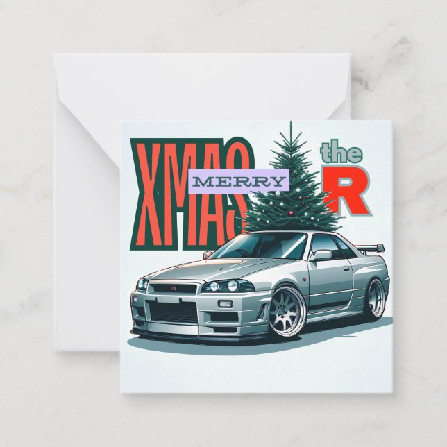 Frohe Weihnachten - (JDM Legends) Mitteilungskarte (Vorderseite)