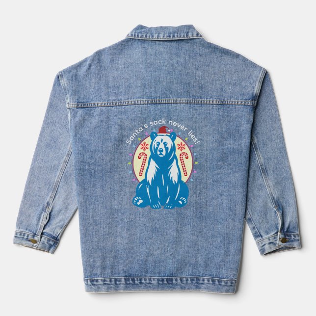 Frohe Weihnachten Jeansjacke (Rückseite)