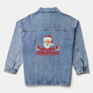 frohe Weihnachten Jeansjacke