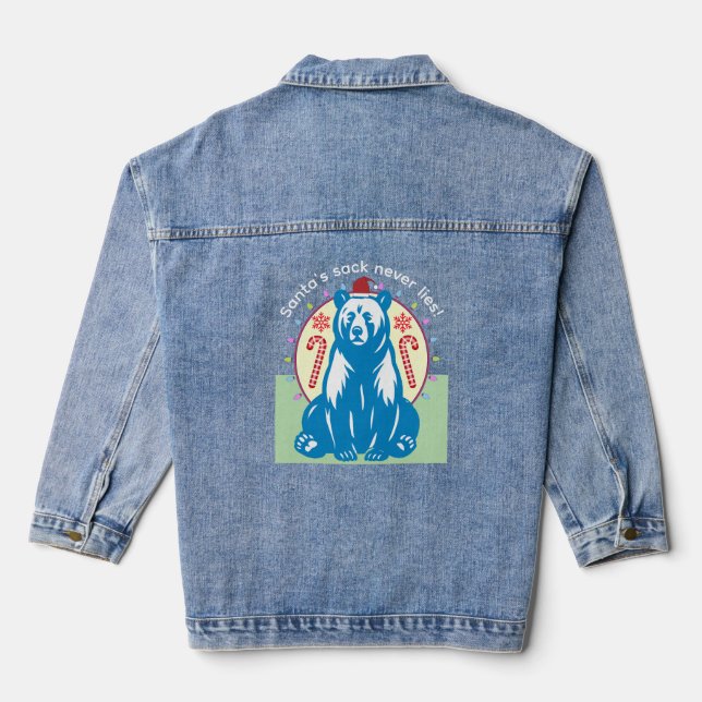Frohe Weihnachten Jeansjacke (Rückseite)