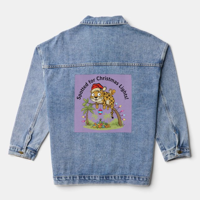 Frohe Weihnachten Jeansjacke (Rückseite)