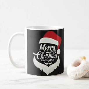 "Frohe Weihnachten Jeder - Weihnachtsmannmütze & B Kaffeetasse