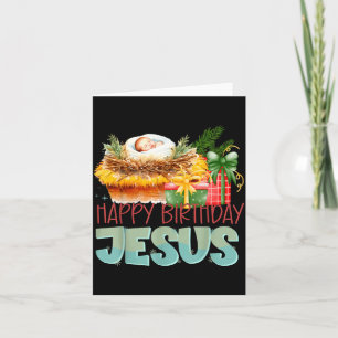 Frohe Weihnachten Jesus ist das Geschenk an die We Karte