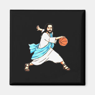 Frohe Weihnachten Jesus spielen Bysketbyll Spaß Ur Magnet