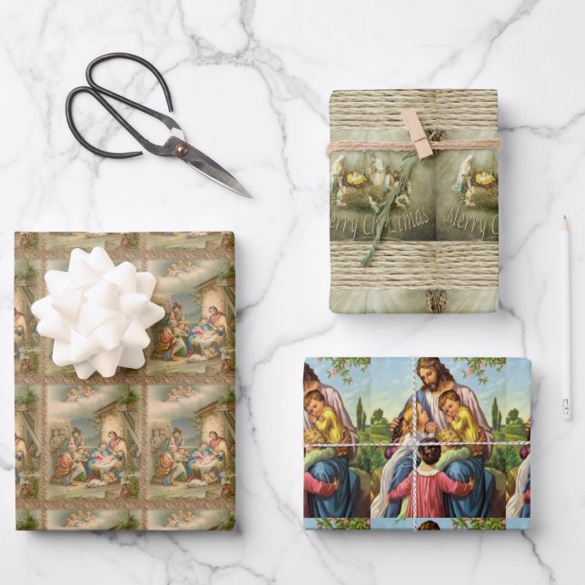 Frohe Weihnachten Jesus Umschlag Papier Blätter (Vorderseite)