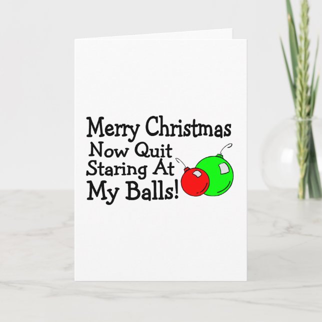 Frohe Weihnachten jetzt aufhören, an meinen Ballen (Vorderseite)