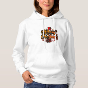 "Frohe Weihnachten: Jolly Santa & Festive Bow Desi Hoodie