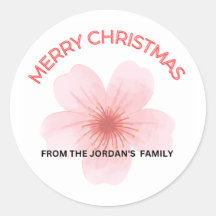 Frohe Weihnachten Jordans Familienaufkleber