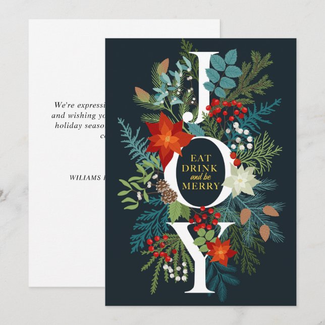 Frohe Weihnachten JOY Corporate Gruß (Vorne/Hinten)