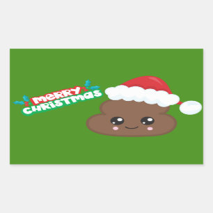 Frohe Weihnachten Kackte Emoji Stickers