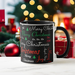 Frohe Weihnachten Kaffee Schwarzes Geschenk Cup Ka Tasse