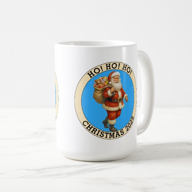 Frohe Weihnachten Kaffeetasse (VorderseiteRechts)