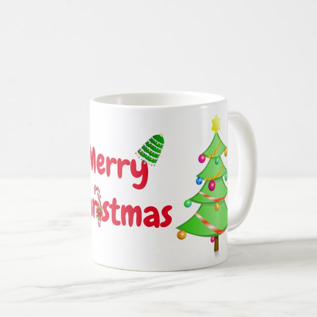 Frohe Weihnachten Kaffeetasse (VorderseiteRechts)