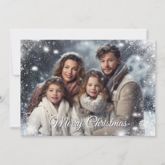 Frohe Weihnachten Kalligrafie Foto Feiertagskarte