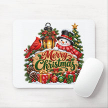 Frohe Weihnachten Kardinal Schneemann Laterne Feie