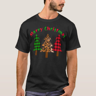 Frohe Weihnachten Karierter Weihnachten Freude Wei T-Shirt