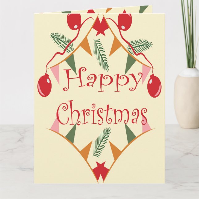 Frohe Weihnachten Karte (Vorderseite)