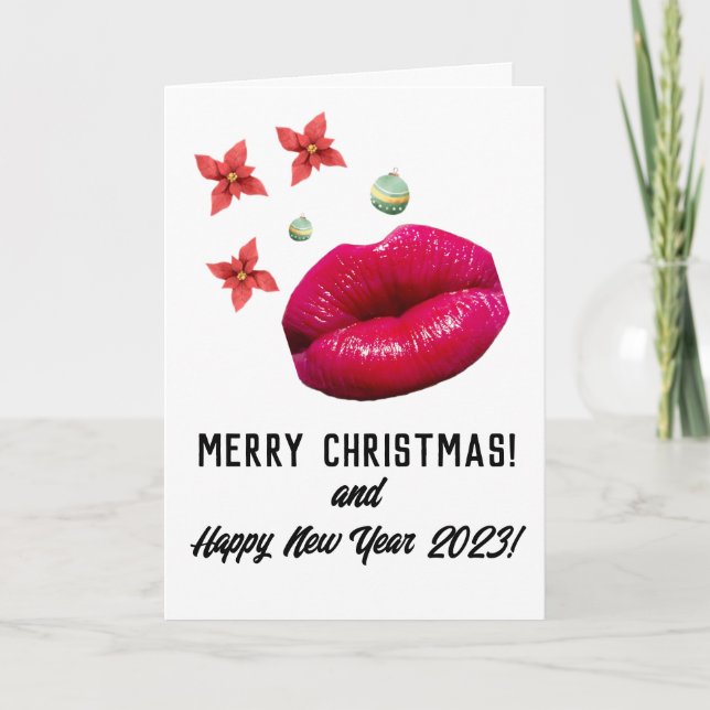 Frohe Weihnachten! Karte (Vorderseite)