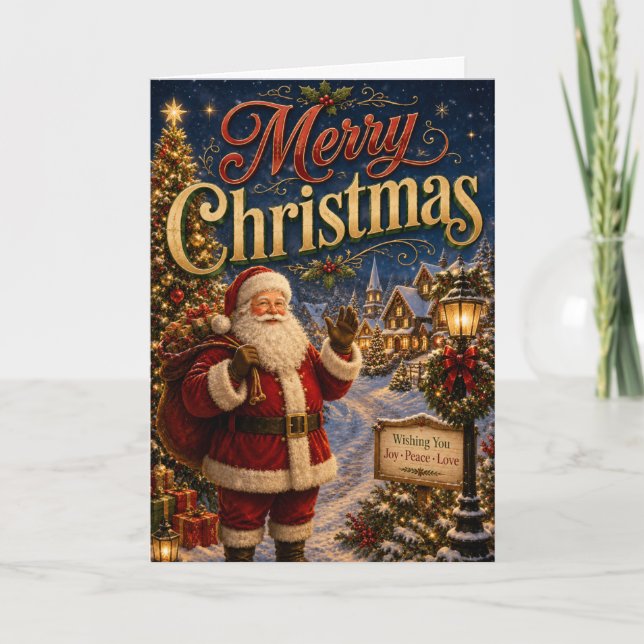 Frohe Weihnachten Karte (Vorderseite)