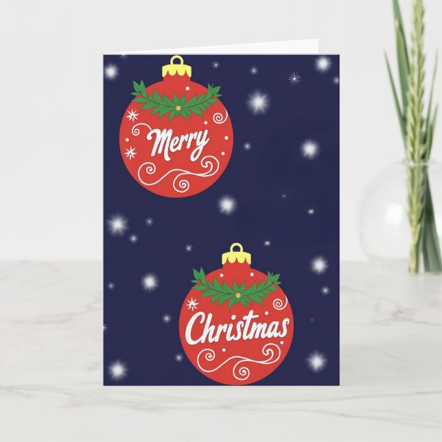 Frohe Weihnachten Karte (Vorderseite)
