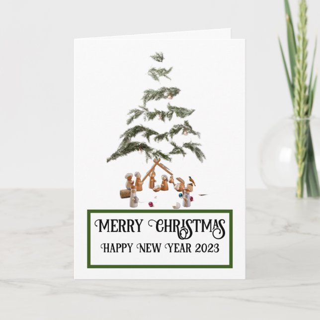 Frohe Weihnachten! Karte (Vorderseite)